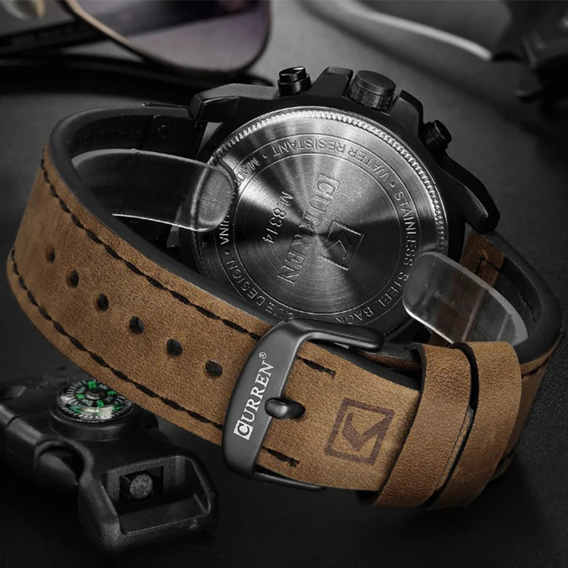 Watch Men Brand Luxury CURREN Fashion Leather - Product Image 2