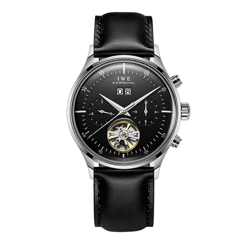 Grey Dial Tourbillon Watch Switzerland I&W Travel - Product Image 15