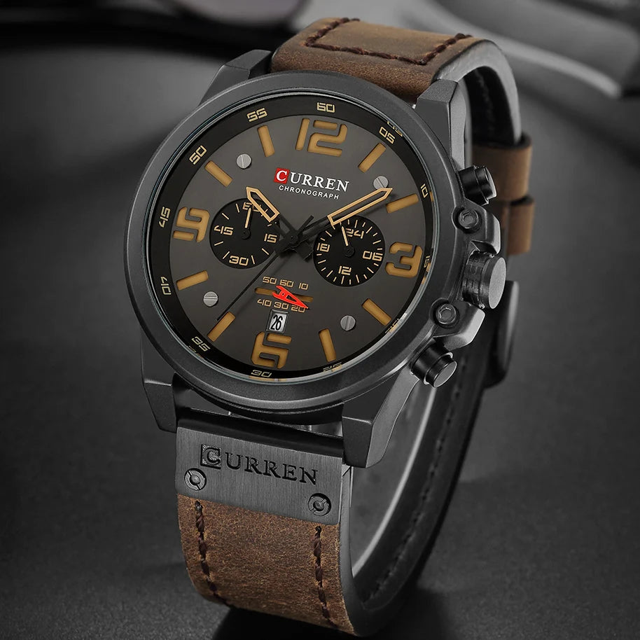 CURREN Mens Watches Luxury Brand Waterproof Sport - Product Image 2