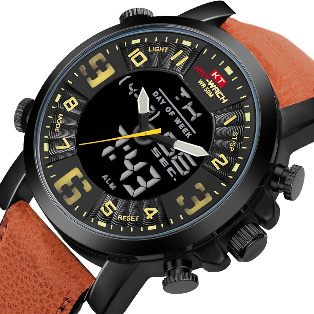 vastara - chronovanta elite dual display men s watch watch 8 - luxury unisex timepiece with chronograph (USA)