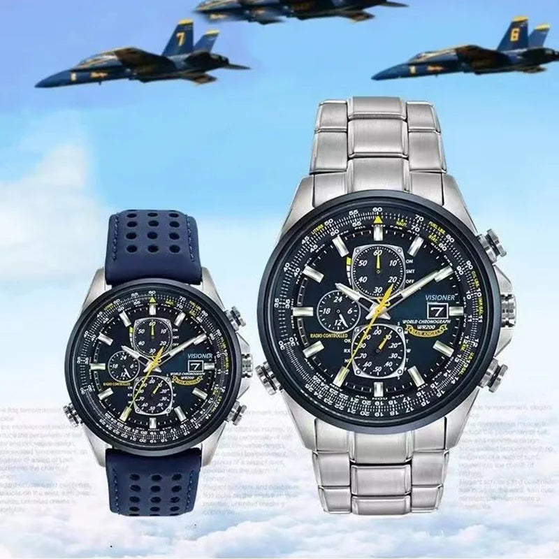 vastara luxury men’s quartz watch watch 9 - casual unisex timepiece with chronograph (USA)