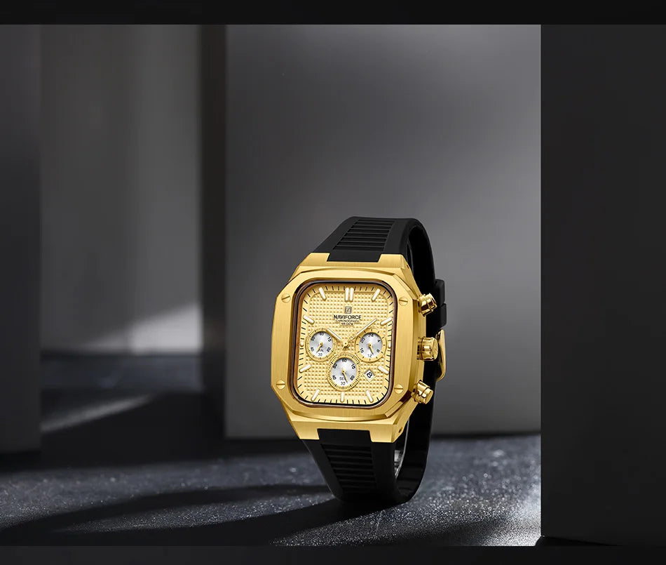 vastara naviforce sport original army business chronograph military clock gift 8037 watch 15 - business unisex timepiece