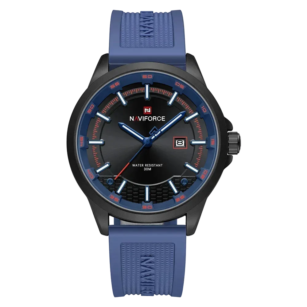 vastara naviforce sport military auto date silicone rubber original clock 9248 watch 32 - classic unisex timepiece with