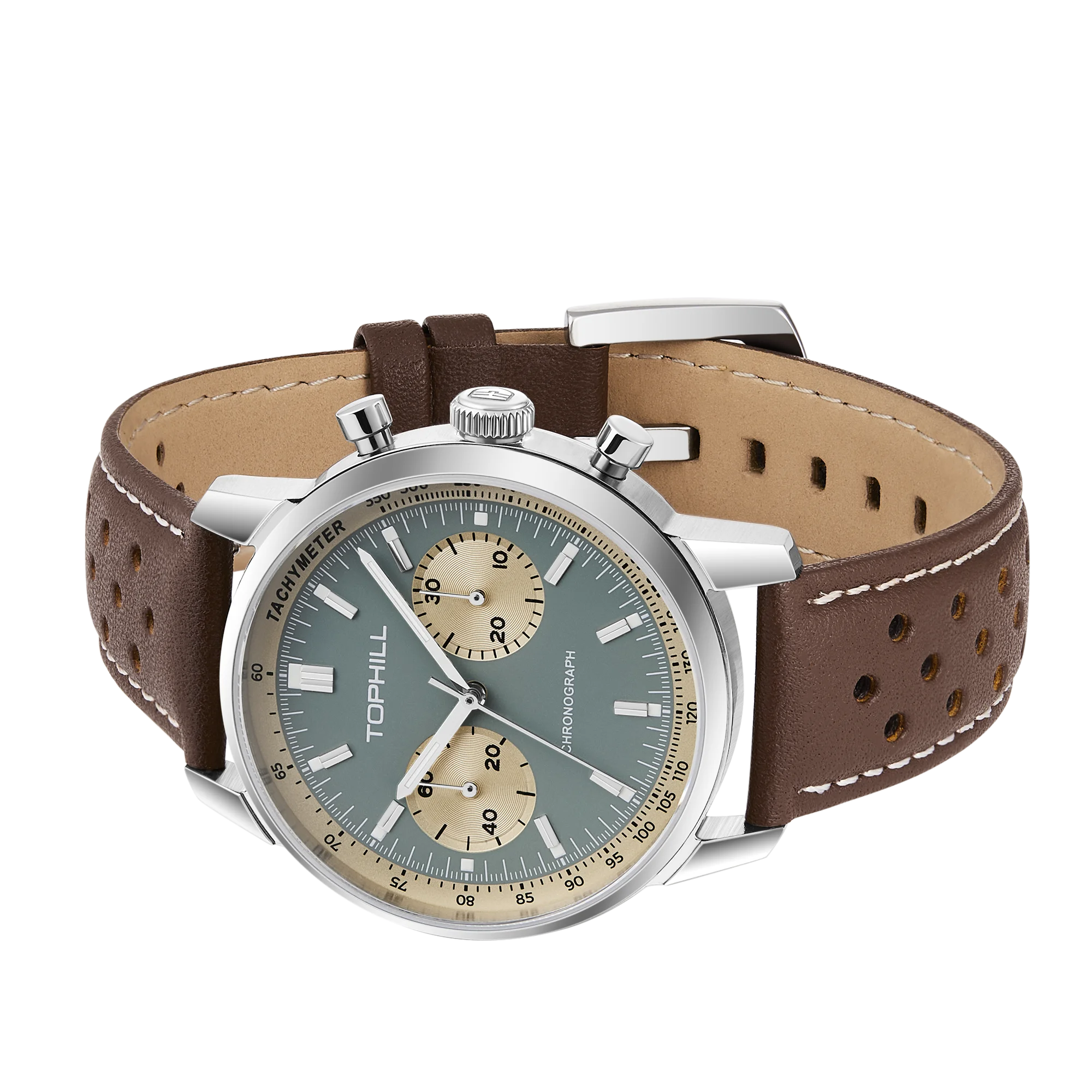 TOPHILL Chronograph Watch Racing Watch Seagull - Product Image 2