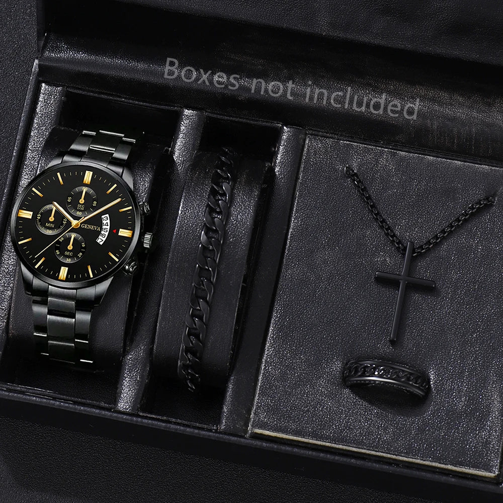 vastara - vantage executive steel watch watch 17 - casual unisex timepiece with chronograph (USA)