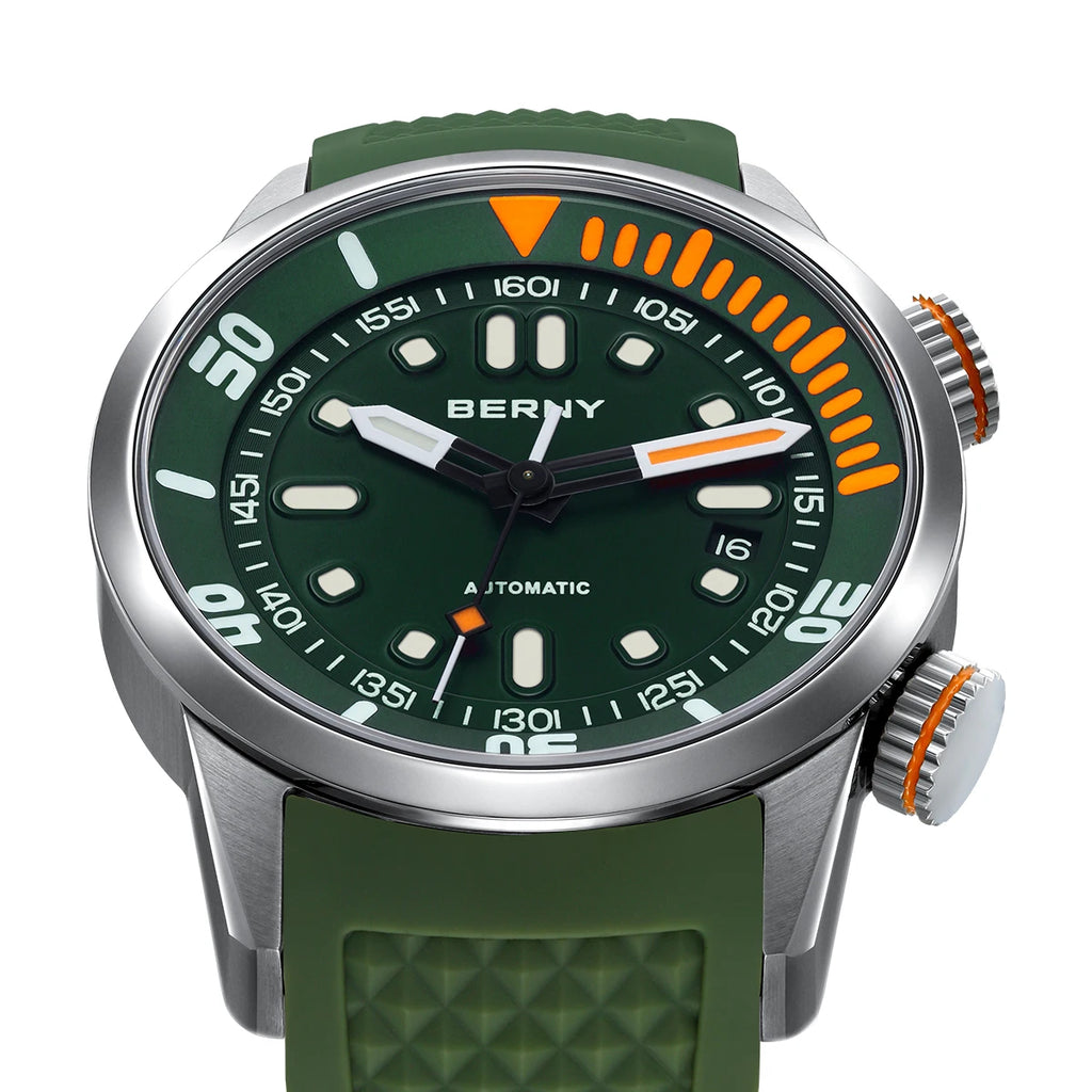 vastara - deepforge™ pro 200m watch detail - automatic movement movement, waterproof, waterproof classic design (USA)