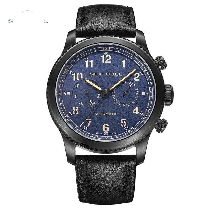 Seagull Men's Watch Fashion Multifunction Belt - Luxury Watch with precision timepiece