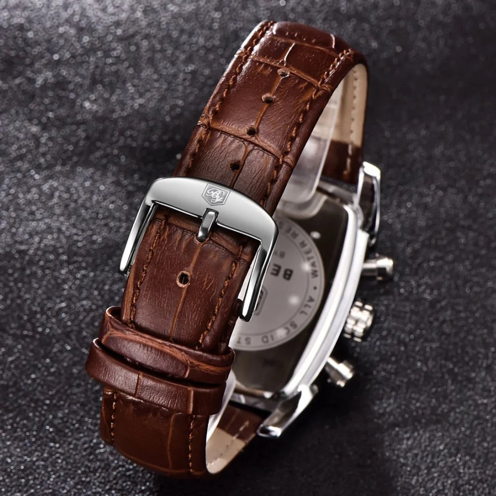 unisex classic watch vastara relogio masculino s es chronograph leather military sport rectangle - daily wear timepiece with