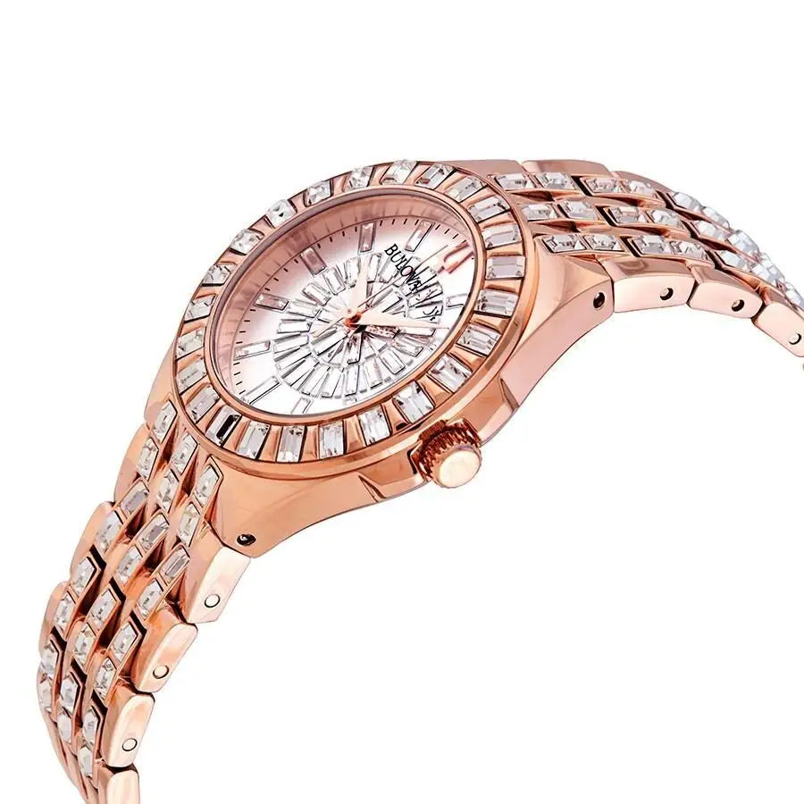 Bulova | Phantom Rose Gold-tone Baguette Swarovski - Product Image 2