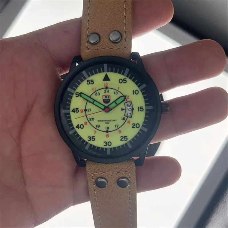 vastara reloj hombre xinew es for leather band simple sports date wristes relogios masculinos genuine leather with genuine