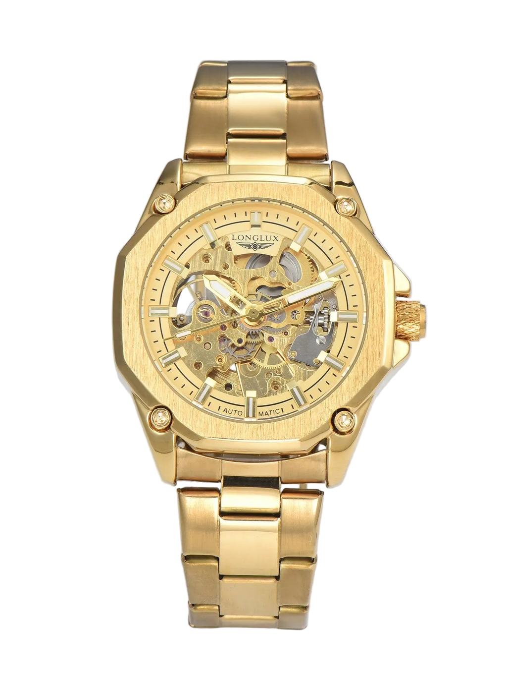 vastara - titancore men s automatic skeleton watch - casual unisex watch with waterproof in neutral stainless steel (USA)