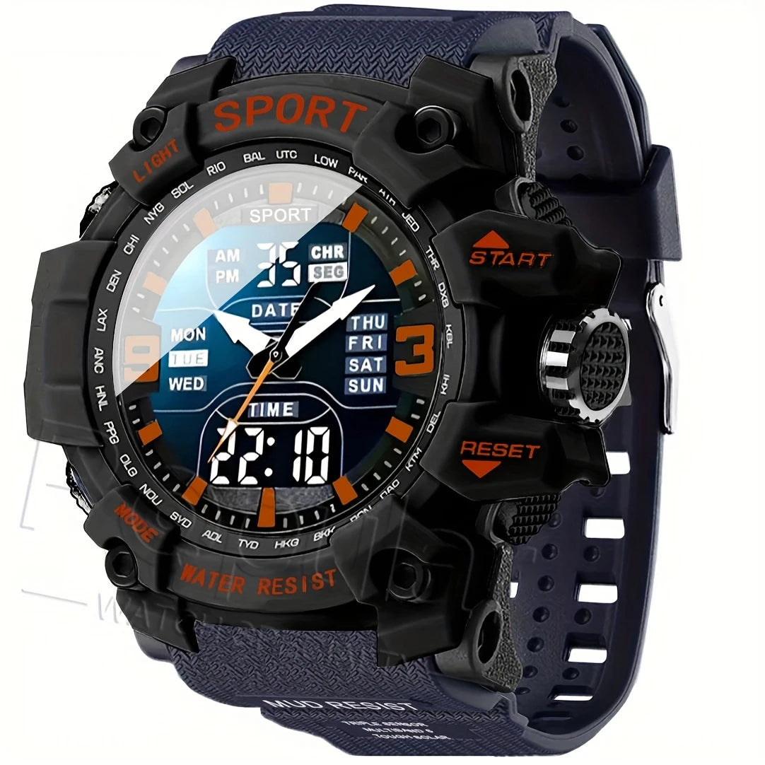 vastara 's and 's sports es, tactical hands, large dial,, illuminated timer, alarm clock watch 7 - sports unisex timepiece