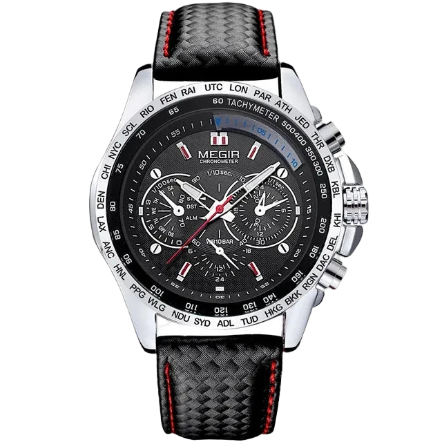 vastara - men's quartz watches original fashion creative - modern unisex watch with waterproof in neutral leather band (USA)