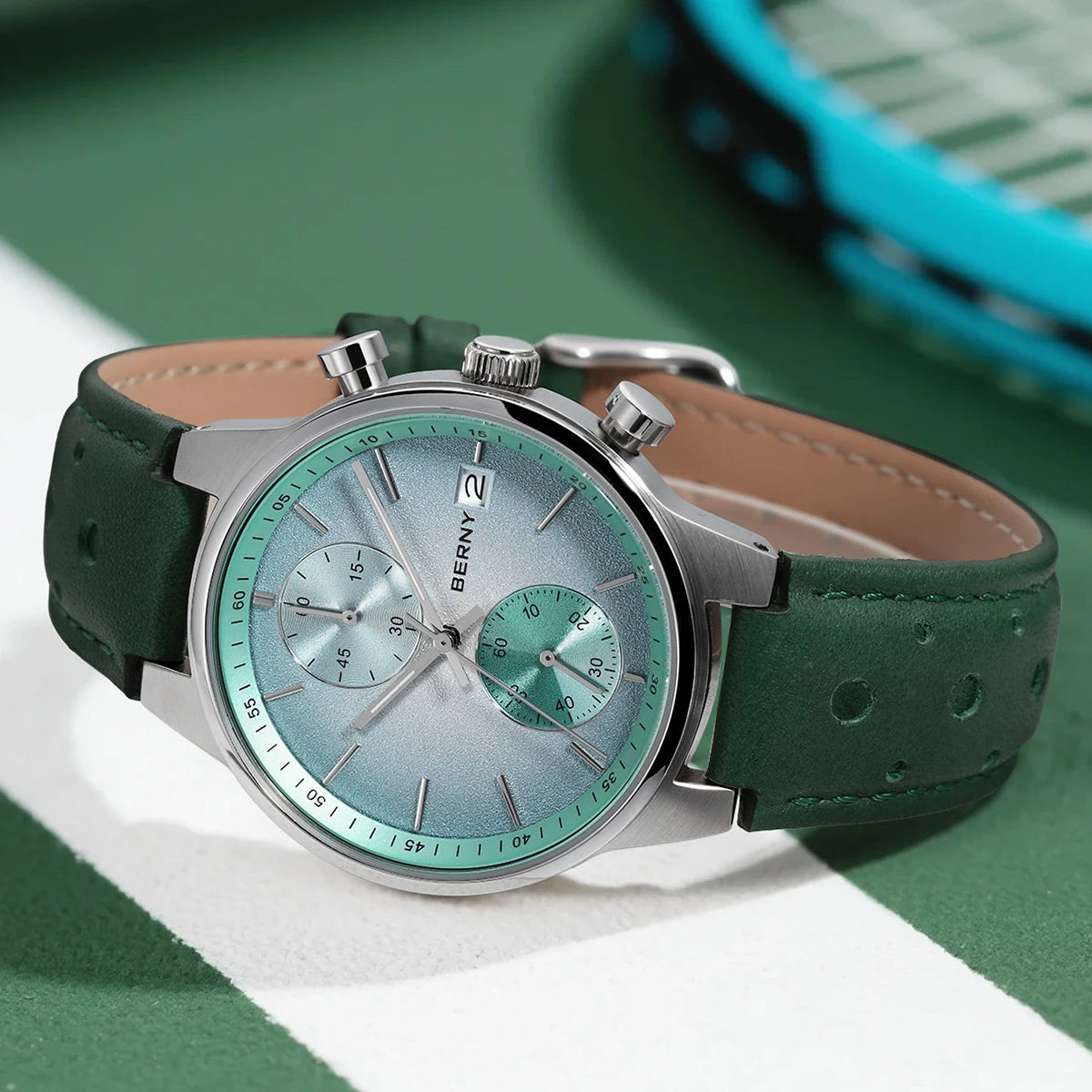 vastara - men's chronograph watch with luminous display watch 15 - casual unisex timepiece with chronograph (USA)