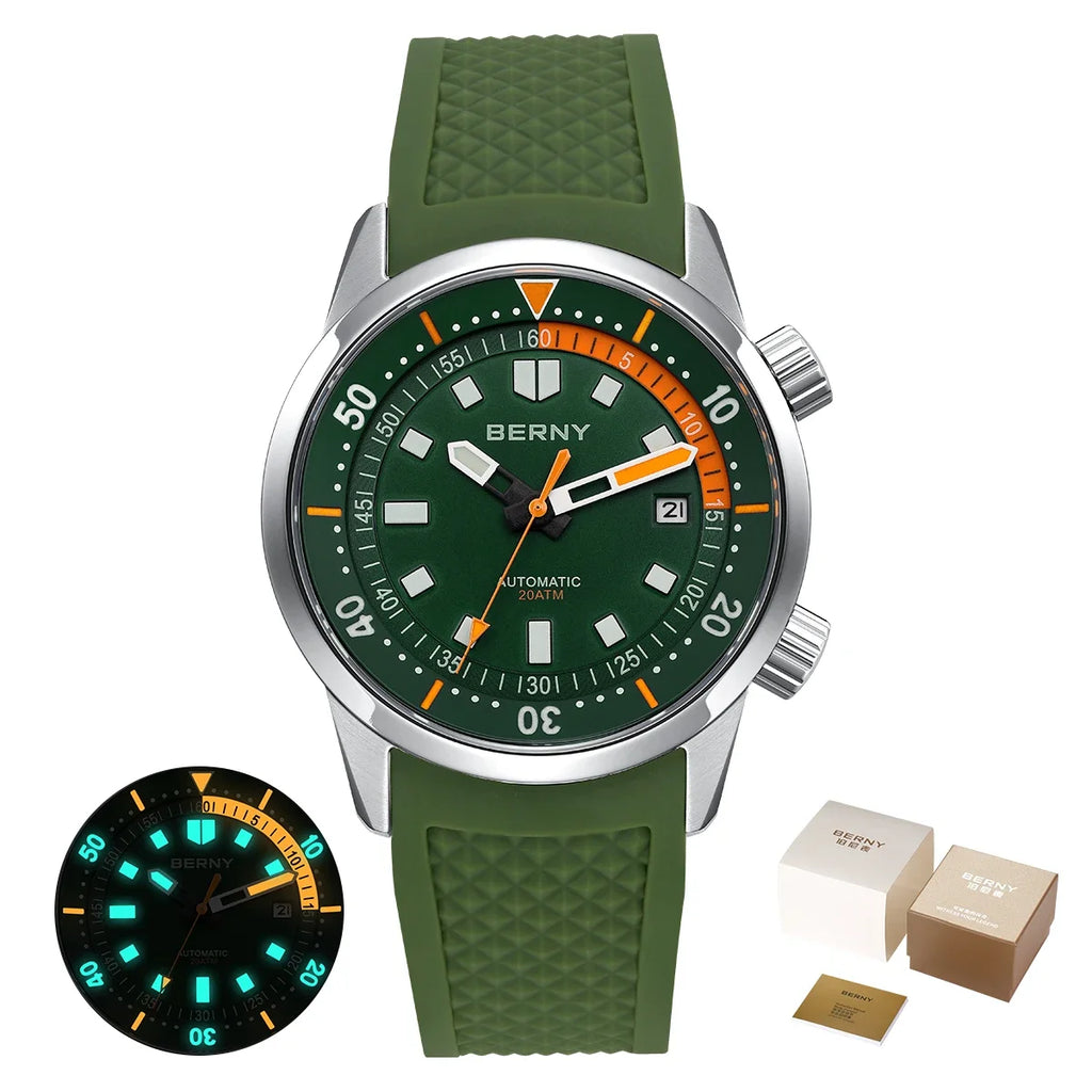 vastara - berny professional dive watch 200m watch 14 - sports unisex timepiece with waterproof (USA)