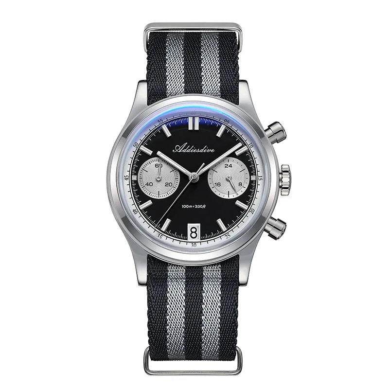 vastara addiesdive of 60min chronograph bubble mirror glass luminous 's es 38mm watch 23 - classic unisex timepiece with