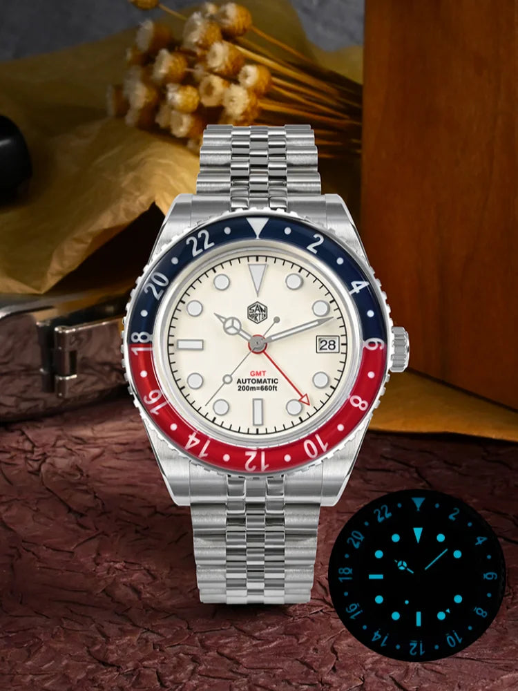 San Martin mm NH GMT Diver's Watch Men Sapphire - Product Image 3