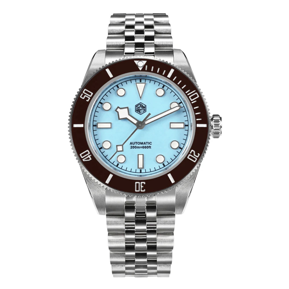 San Martin mm Diver Watch Enamel Dial Light Blue - Product Image 24