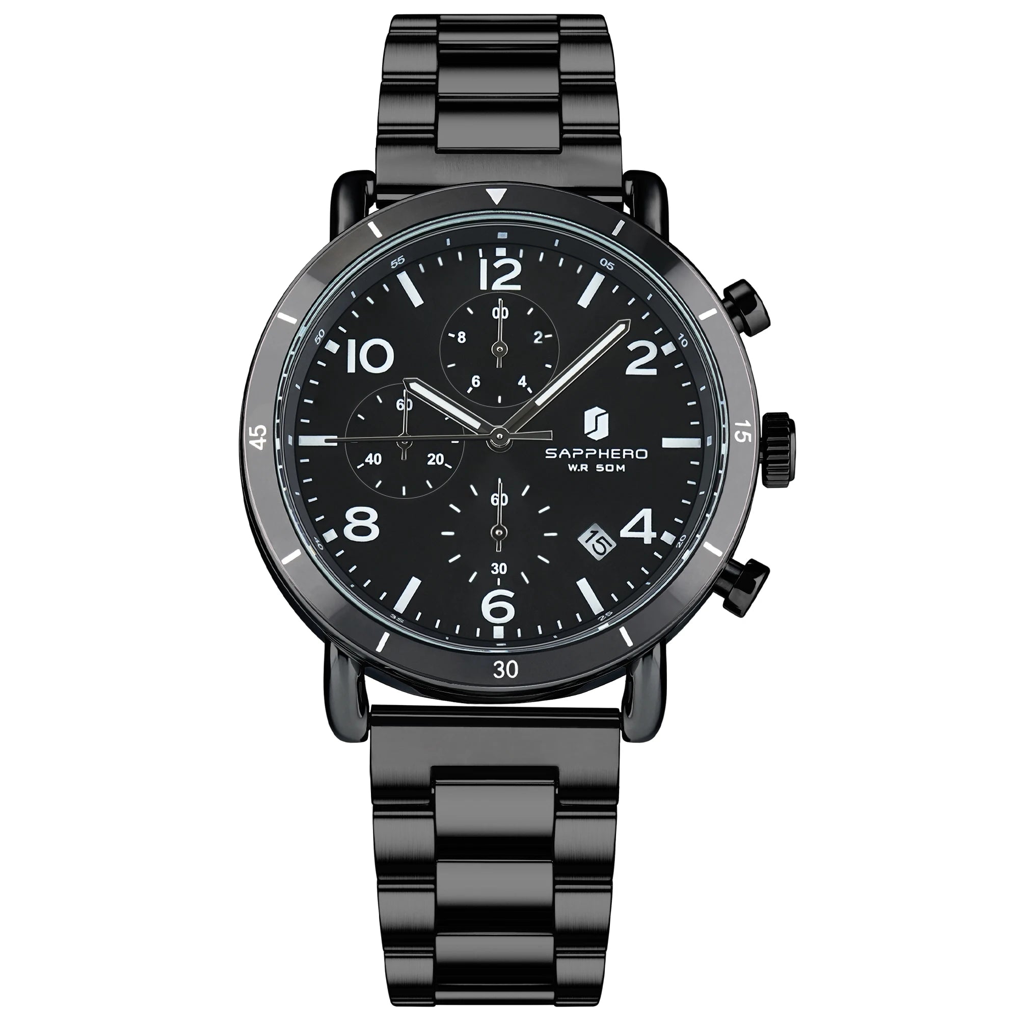 vastara chronograph sapphero classic business watch 10 - business unisex timepiece with chronograph (USA)