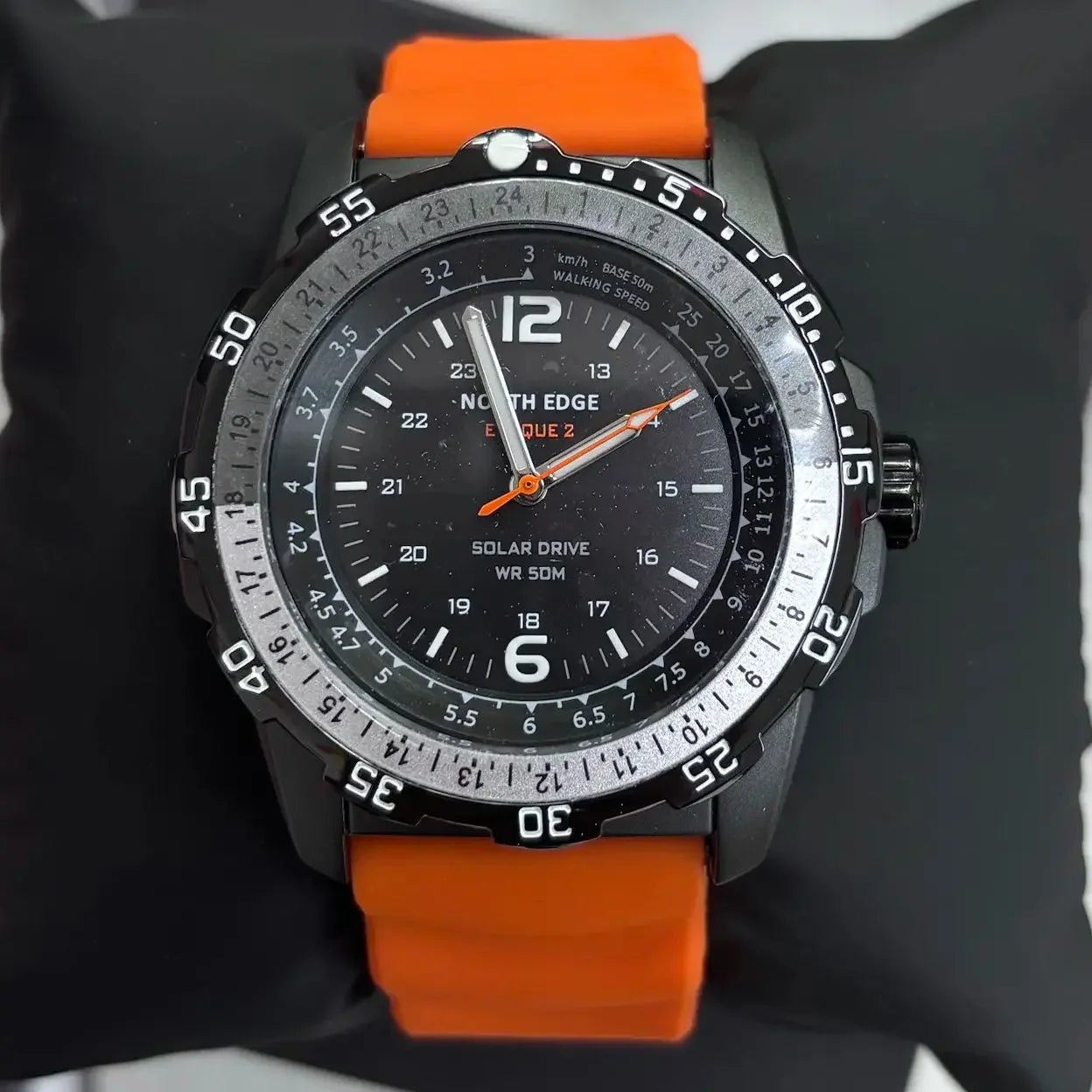 unisex classic watch vastara able north edge evoque 2 digital military 50m 's sport wristes solar power luminous enviortally