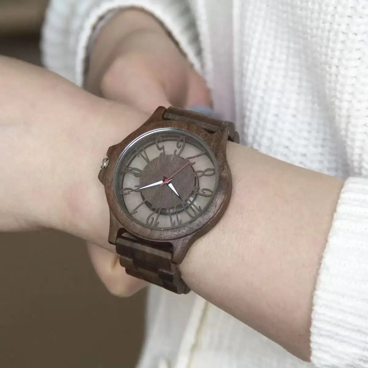 unisex casual watch wooden watches for men handmade engraved wood watch analog quartz men's wooden watch - daily wear