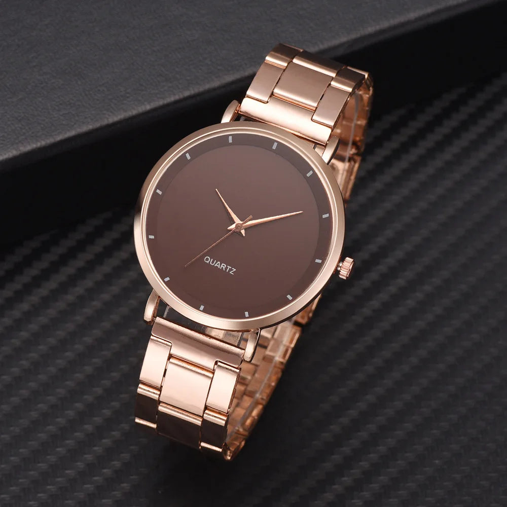vastara rose gold women’s luxury watch – fashion business watch 14 - casual unisex timepiece with stainless steel (USA)