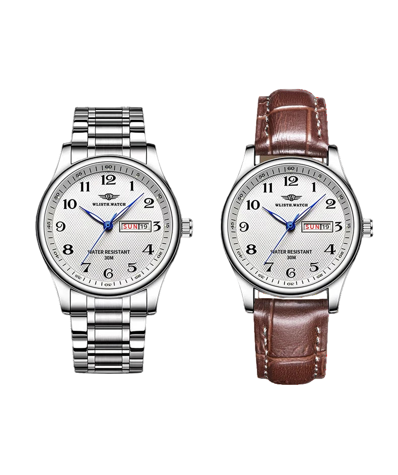 vastara - vintageglow ultra thin business quartz watch - elegant unisex watch with waterproof in neutral stainless steel