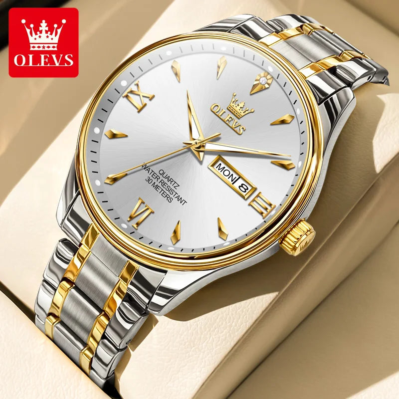 vastara 9806 classic s es roman scale date week - genuine leather watch 9 - classic unisex timepiece with stainless steel