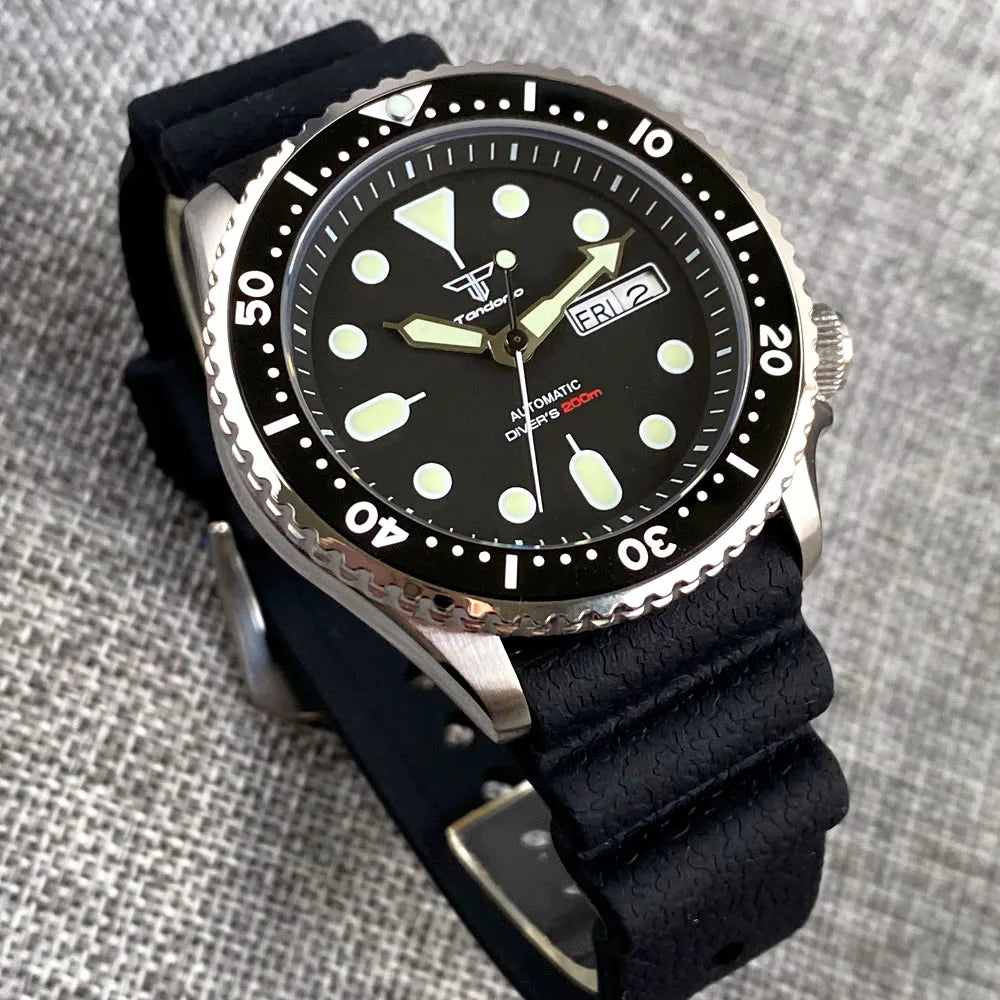 mm Tandorio NHA ATM Auto SKX Men Black Diver Watch - Product Image 3