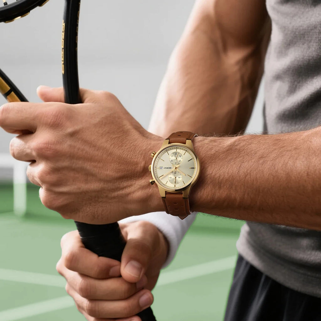 vastara - men's chronograph watch with luminous display watch 18 - casual unisex timepiece with chronograph (USA)