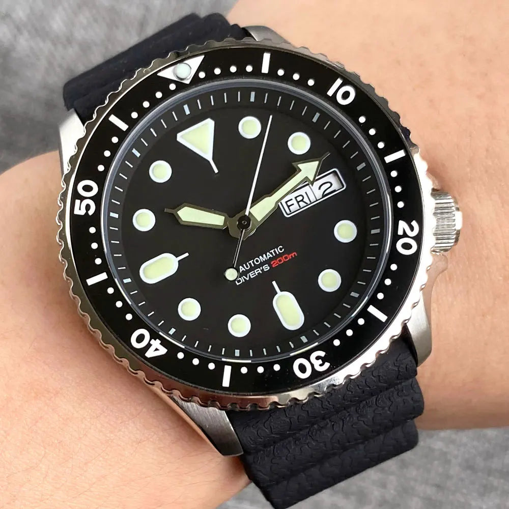 mm Tandorio NHA ATM Auto SKX Men Black Diver Watch - Product Image 43