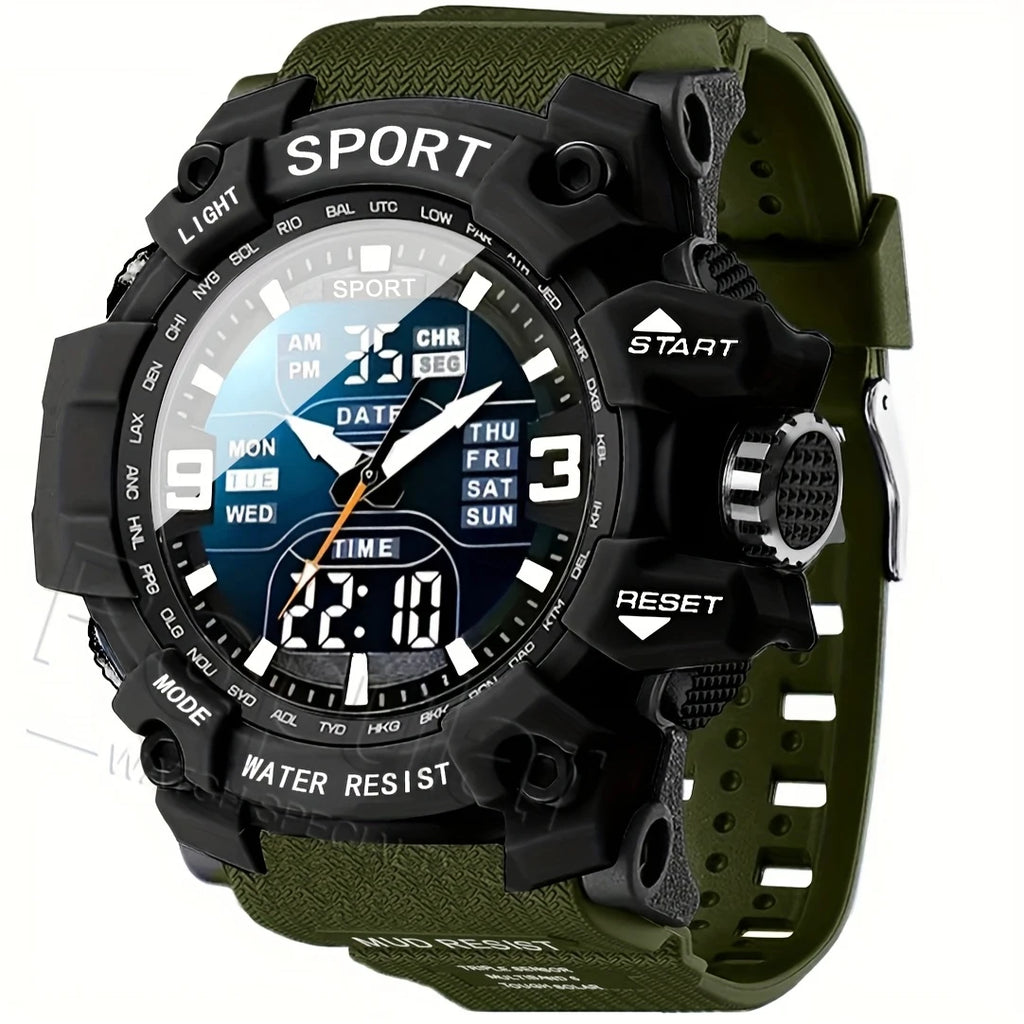 vastara 's and 's sports es, tactical hands, large dial,, illuminated timer, alarm clock watch 6 - sports unisex timepiece