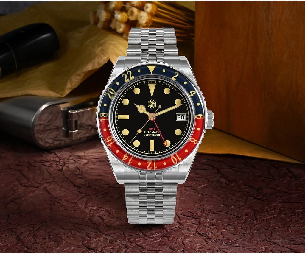 San Martin mm NH GMT Diver's Watch Men Sapphire - Product Image 11