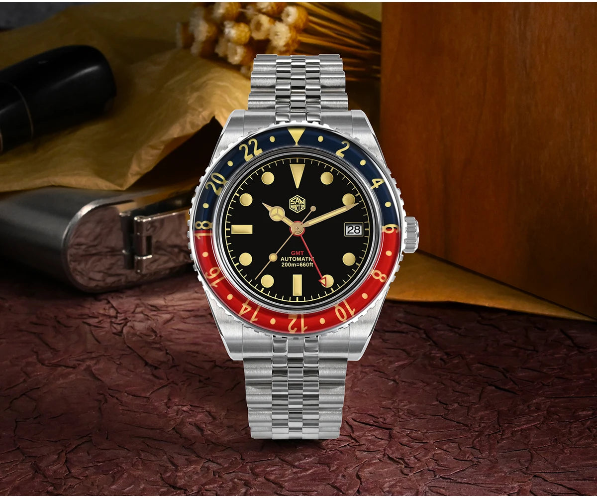 San Martin mm NH GMT Diver's Watch Men Sapphire - Product Image 11