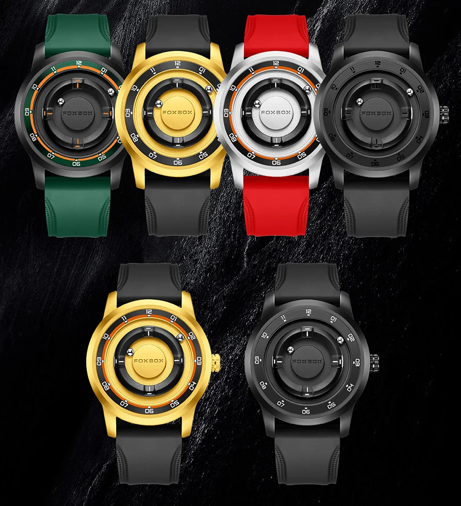 vastara foxbox magnetic watch trade in creative models watch 7 - classic unisex timepiece with waterproof (USA)