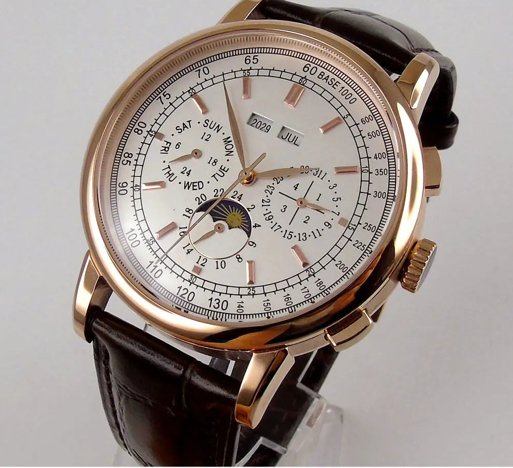 vastara - corgeut horizonmaster 42mm automatic calendar watch for men watch 31 - casual unisex timepiece with stainless