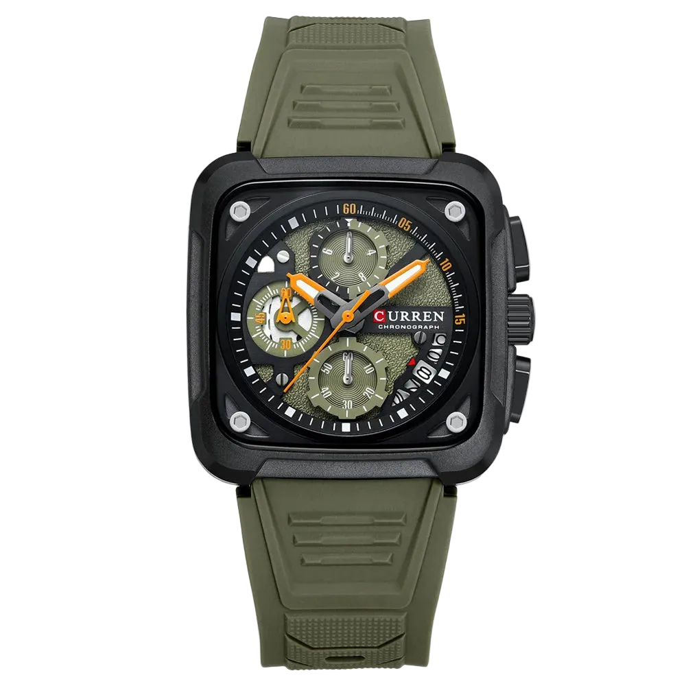 vastara 's es square original luminous chronograph for relogio watch 26 - classic unisex timepiece with chronograph (USA)