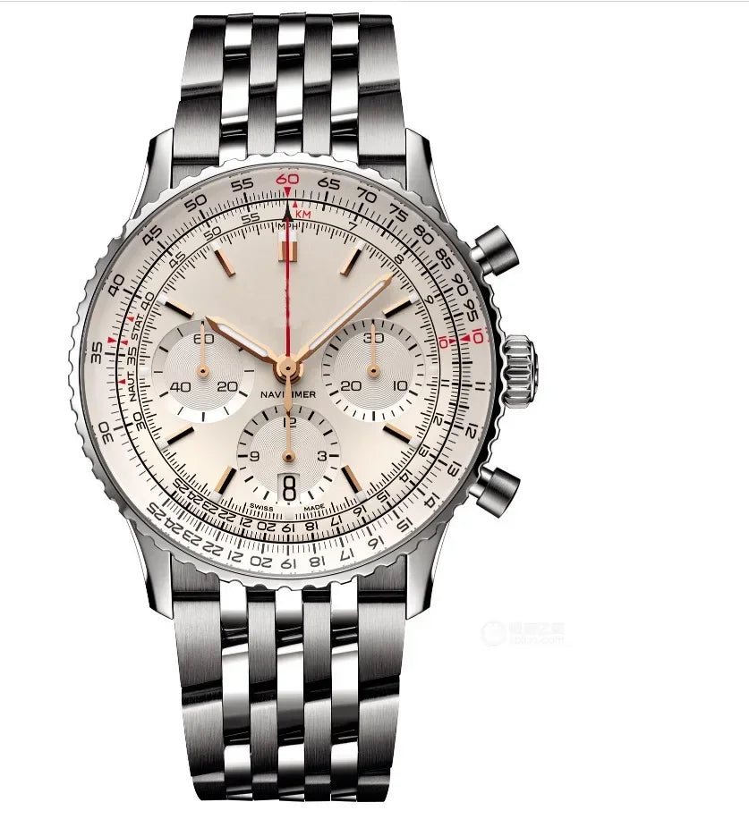 vastara original es classic multifunction stainless steel date business chronograph watch 24 - business unisex timepiece