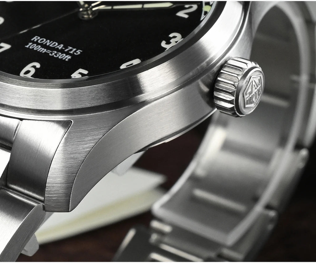 San Martin mm Ronda Quartz Watch Men Simple - Product Image 22