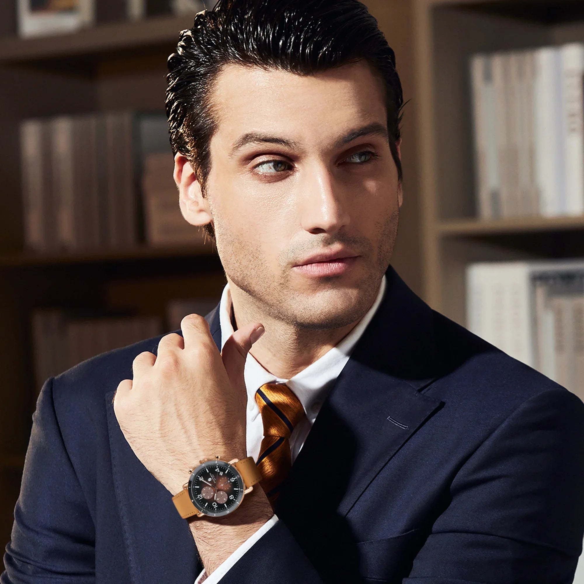 vastara chronograph sapphero classic business watch 5 - business unisex timepiece with chronograph (USA)