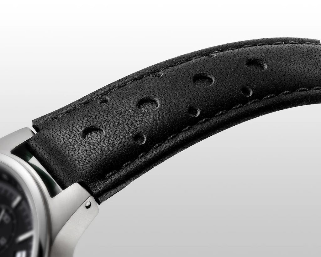 vastara berny chronograph sports for sapphire retro leather watch 17 - casual unisex timepiece with chronograph (USA)