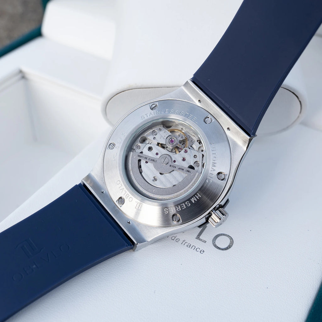 sell vastara 44mm blue dial – trade in watch watch 10 - classic unisex timepiece with stainless steel (USA)