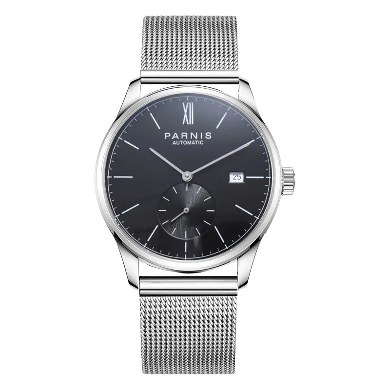 vastara parnis es minimalist for hombre relogio masculino calendar: genuine leather watch 35 - minimalist unisex timepiece