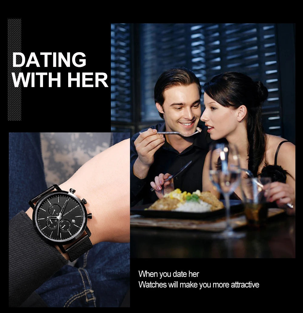 vastara business stainless steel watch 18 - business unisex timepiece with stainless steel (USA)