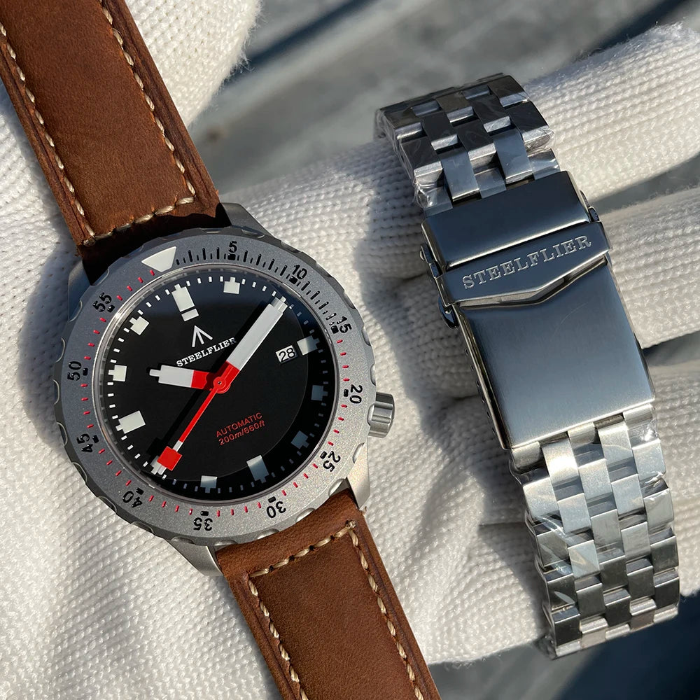 unisex classic watch vastara sapphire steelflier official sf752 - daily wear timepiece with white dial (USA)