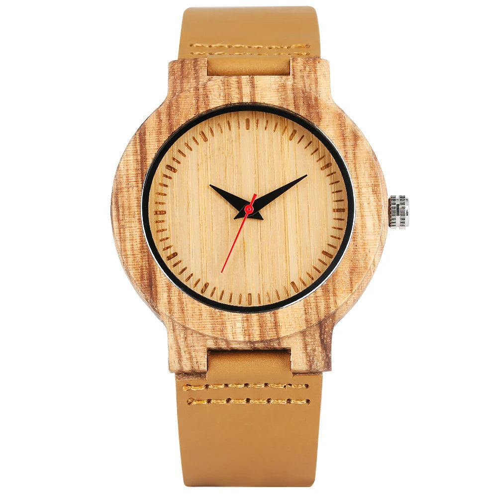 Wooden/Bamboo Watch Case Women's Wristwatch Quartz - Product Image 35
