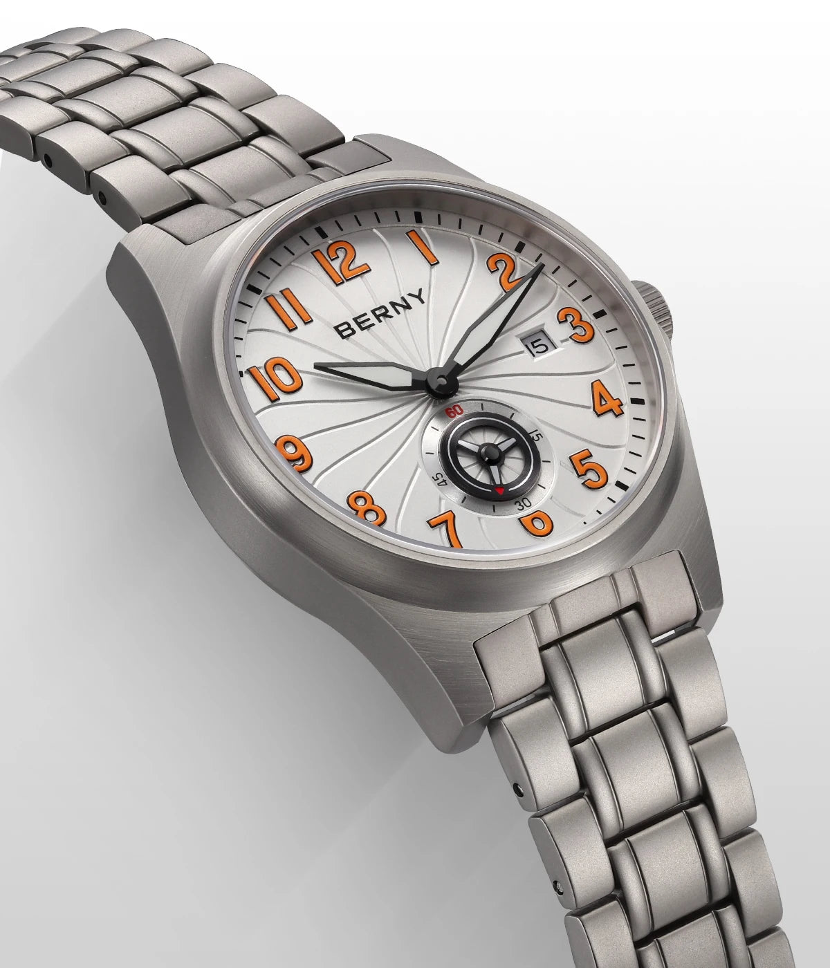 vastara berny full titanium super luminous with sapphire st1731 watch 25 - classic unisex timepiece with stainless steel