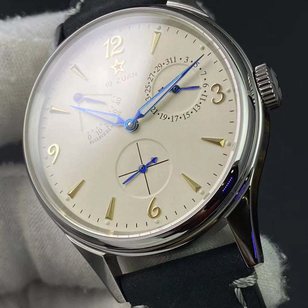 vastara sapphire seakoss 40mm pilot retro1963 mechanial seagull st1780 sapphire luminous es for watch 5 - classic unisex