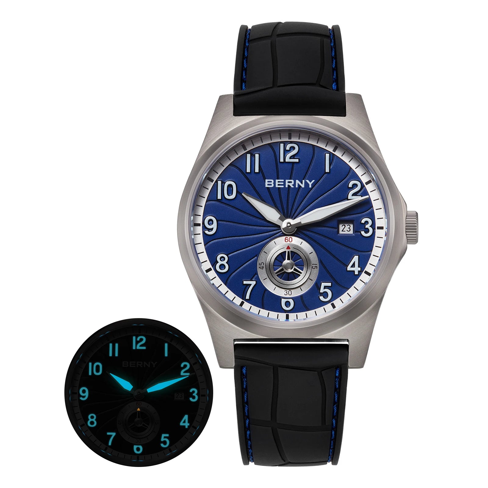 vastara berny full titanium super luminous with sapphire st1731 watch 51 - classic unisex timepiece with stainless steel