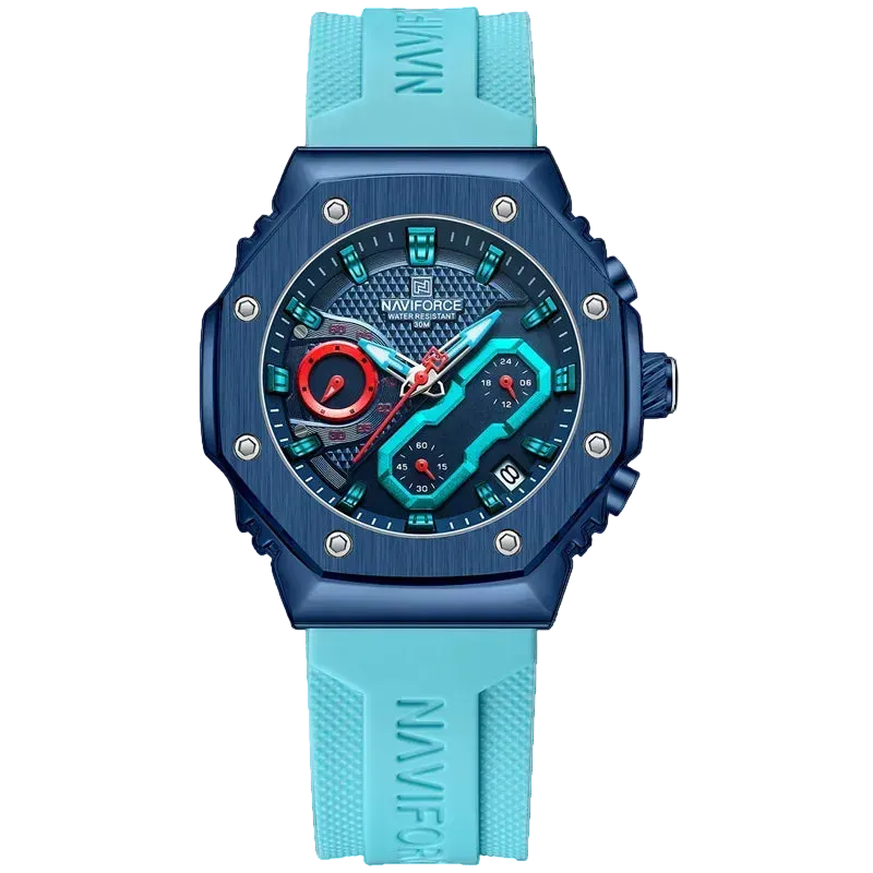 vastara chronograph naviforce es luminous lover clock sport chronograph quatz wristes relogio feminino - chronograph -